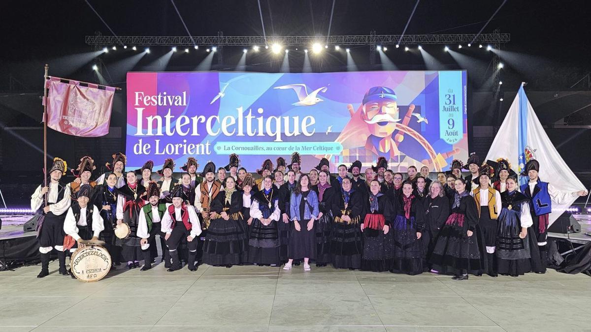 La formación estradense Tequexetéldere está representando a Galicia en el Festival Intercéltico de Lorient