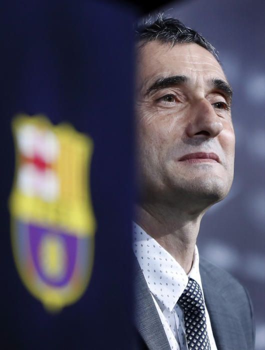 Valverde arriba a Barcelona