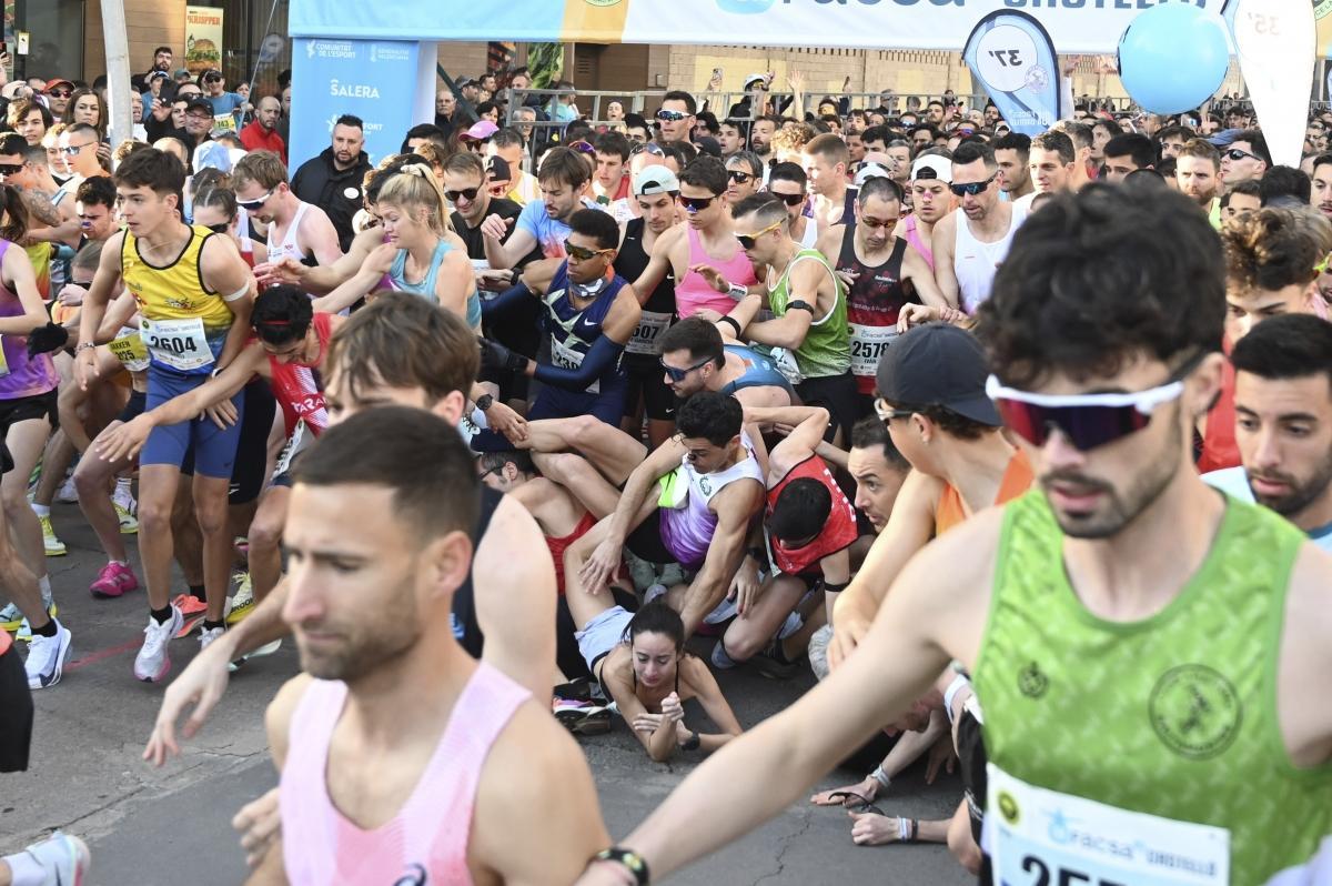 Salida accidentada en la 10k FACSA de Castellon