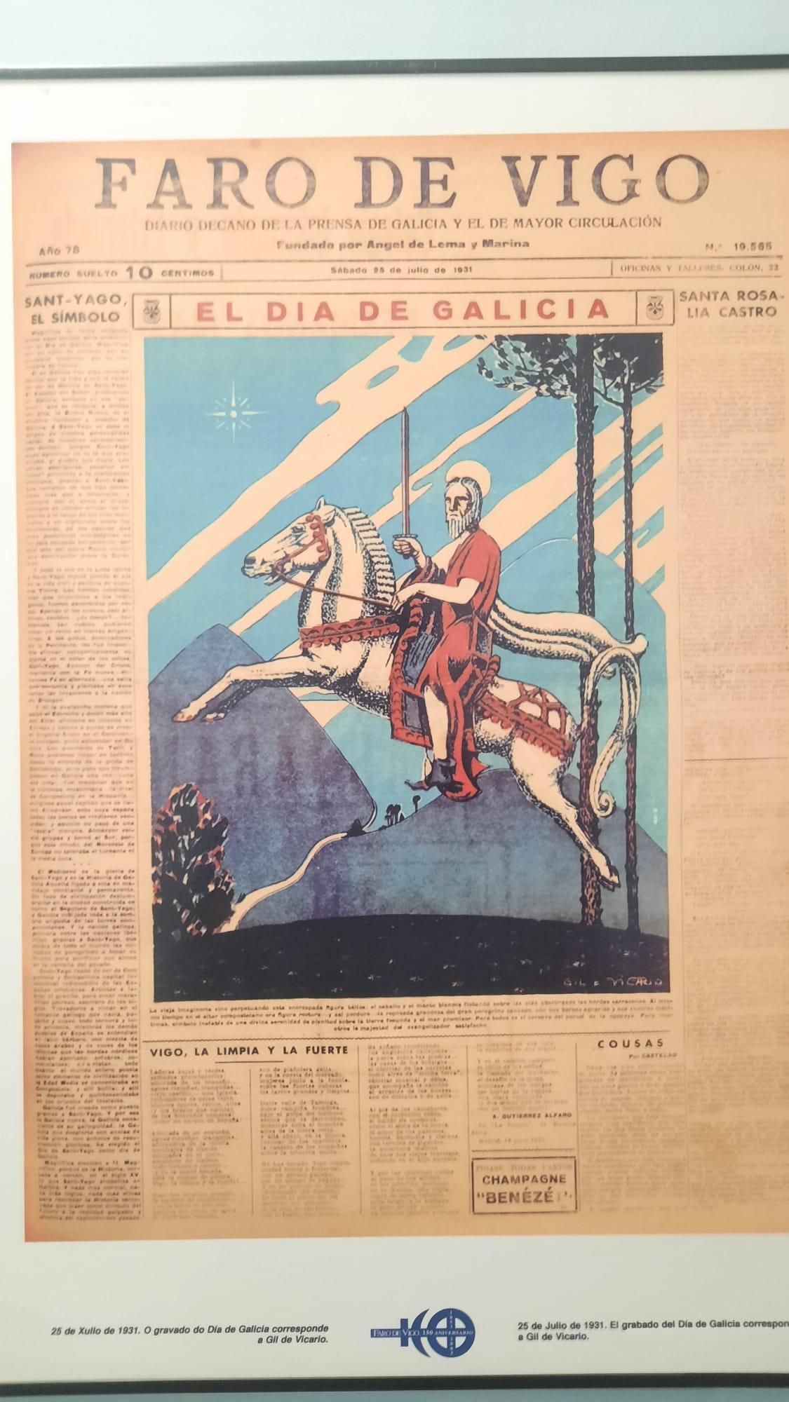 O Día de Galicia a través das portadas de FARO DE VIGO