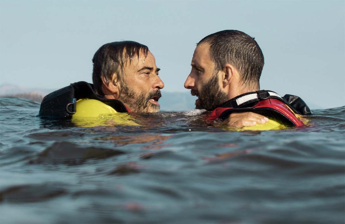 Eduard Fernández y Dani Rovira en la película 'Mediterráneo'