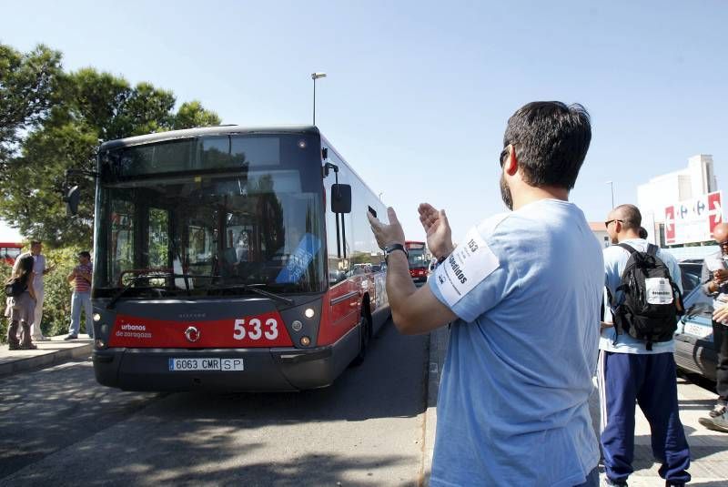 Fotogalería: Comienza la huelga del bus