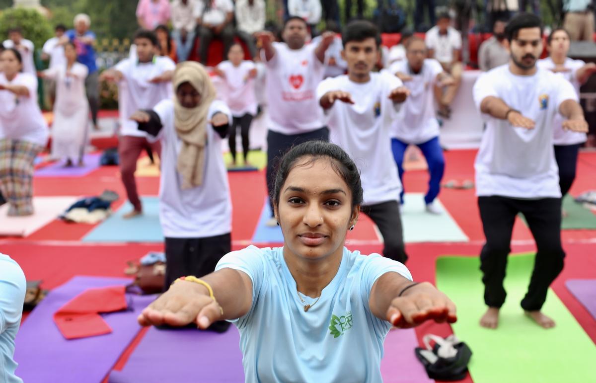 Día Internacional del Yoga en la India