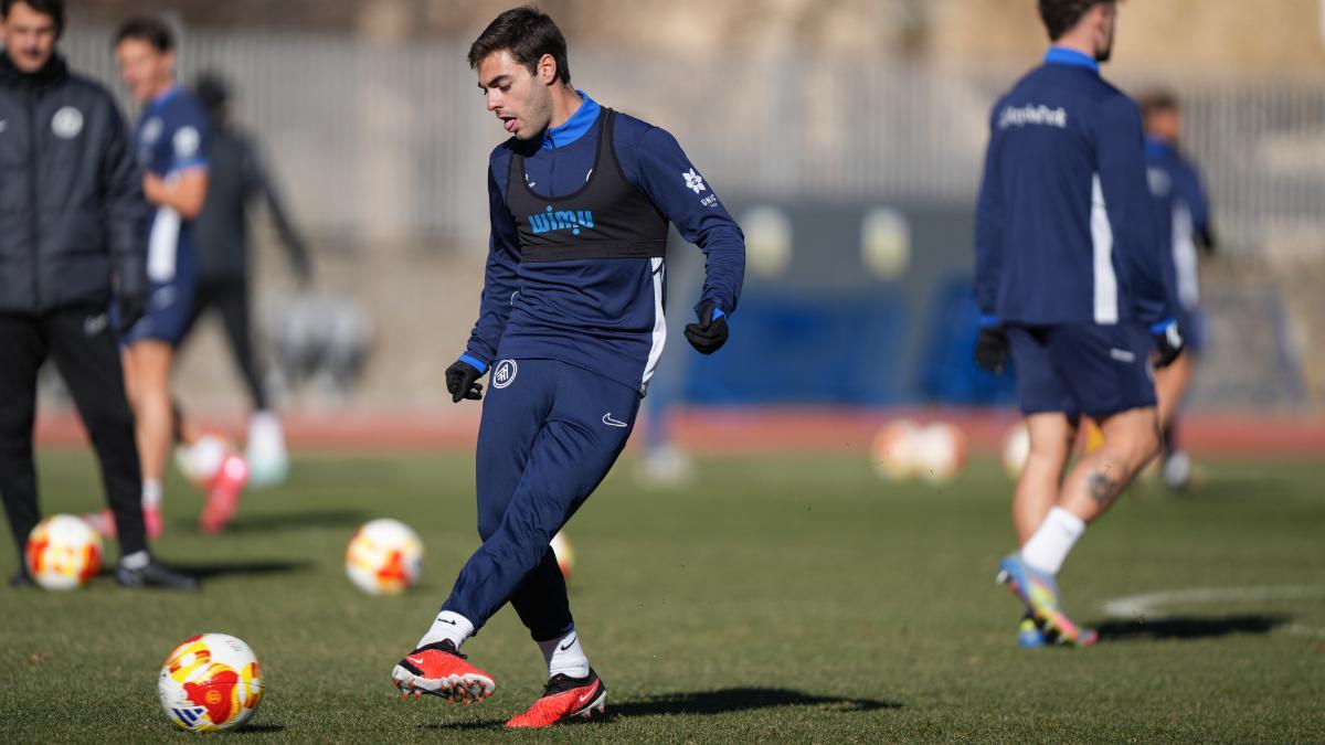 El conjunto del Principado entrenando en una imagen de archivo