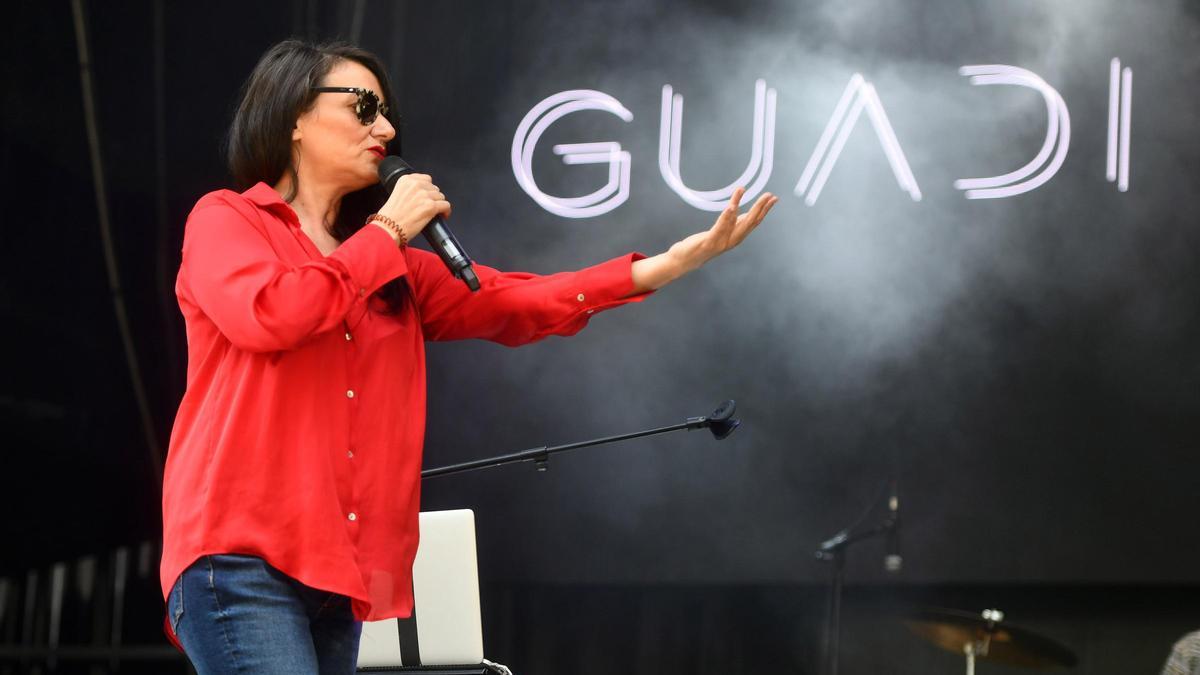 Guadi Galego en un concierto previo