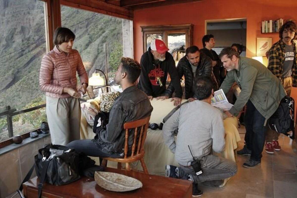 Rodaje de la serie 'Hierro'.