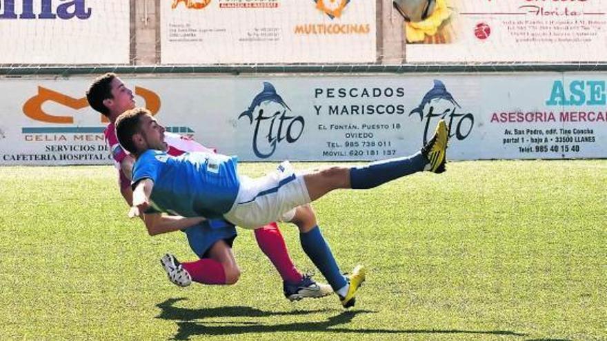 Una imagen del encuentro disputado ayer en el J. A. A. Rabanal entre Covadonga y Navia.