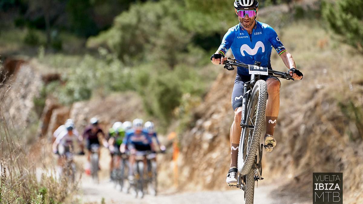 Valverde en la pasada edición de la Vuelta.