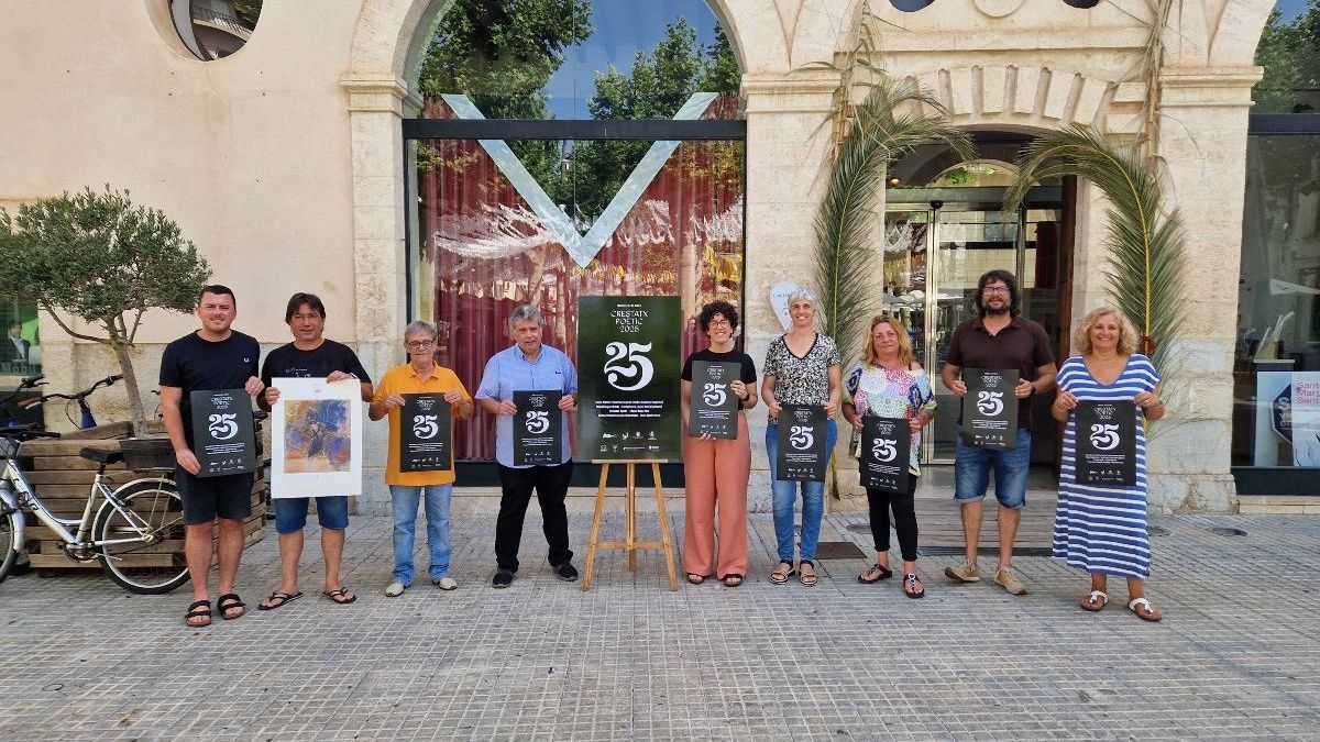 Una imagen de la presentación del Crestatx Poètic 2025, este martes en el Ayuntamiento de sa Pobla.
