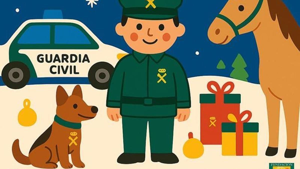 Cartel del concurso de la Guardia Civil.