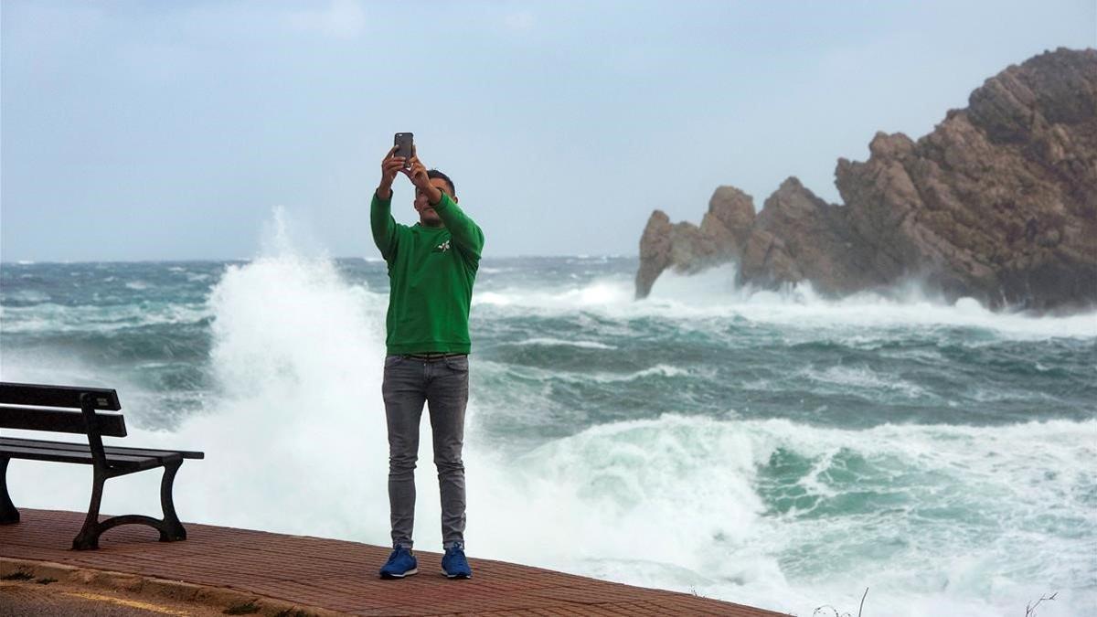 temporal  en  Menorca