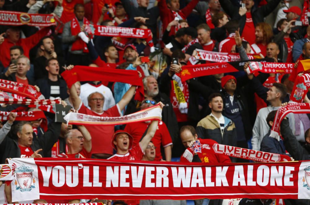 Las mejores imágenes de la final entre el Liverpool y el Sevilla.