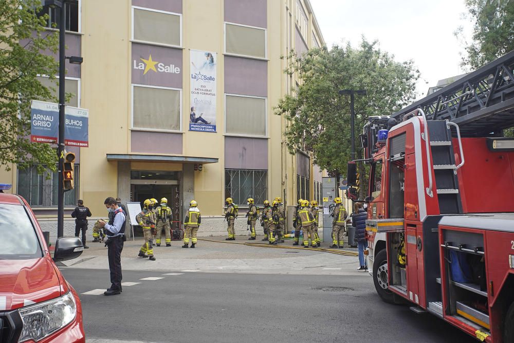 Incendi al col·legi La Salle de Girona