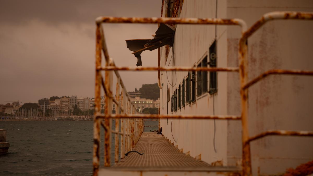 Imagen de archivo de Cartagena asolada por la calima.