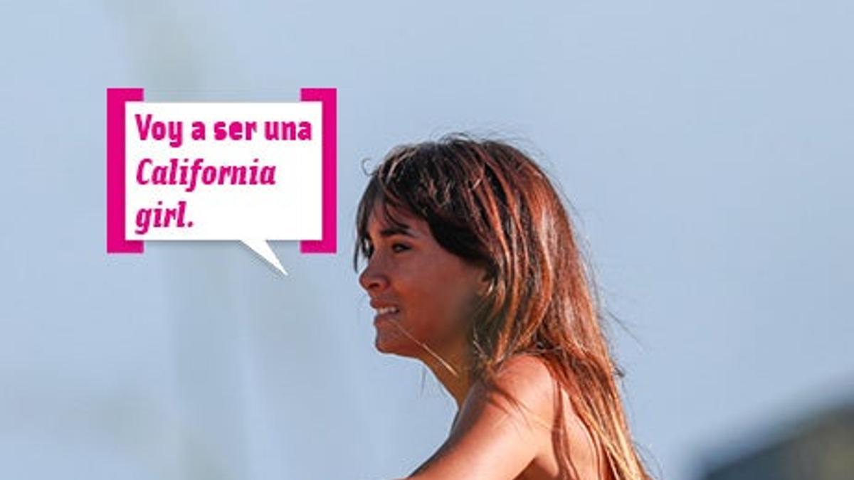 Aitana en bici y bikini: &quot;Voy a ser una California Girl&quot;