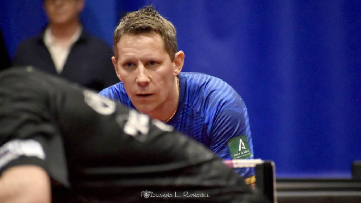 Robert Gardos, durante un partido.