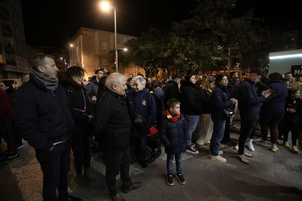 Así es el espectacular alumbrado de la Falla El Romano de Sagunt