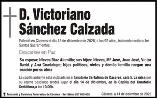D. Victoriano Sánchez Calzada