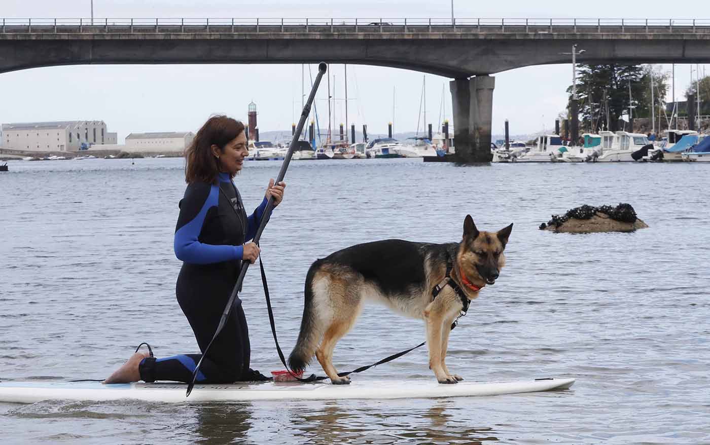 A la tendencia al alza de practicar pilates y yoga en el mar, se suman ahora las mascotas