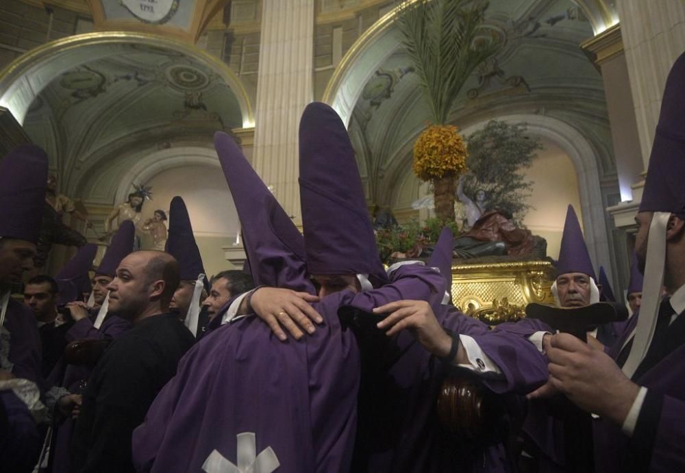 Murcia se queda sin la procesión de los 'salzillos' por la lluvia