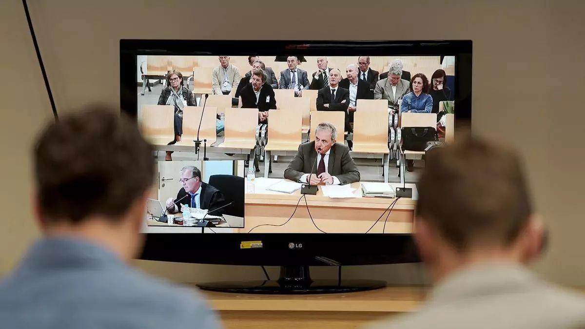 Jordi Pujol Ferrusola, durante su declaración. Juicio a los Pujol en la Audiencia Nacional