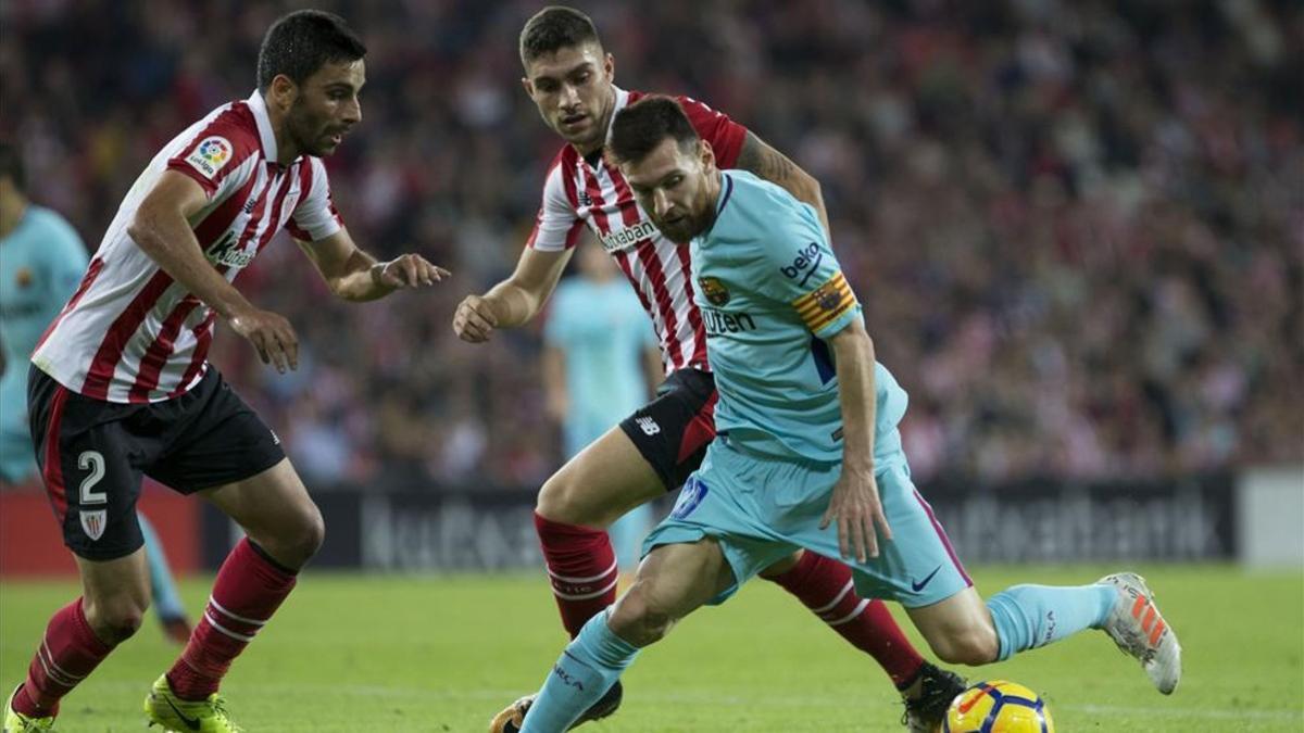 El FC Barcelona ganó al Athletic por 0-2 en la primera vuelta