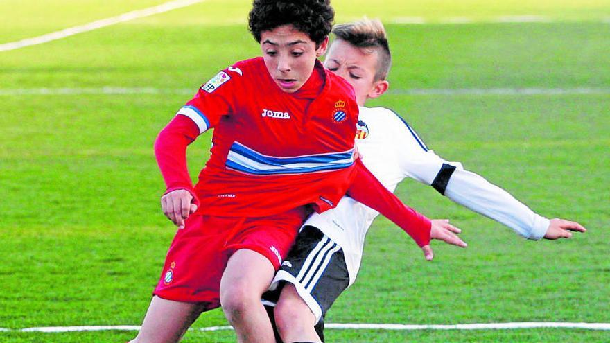 La final aleví de l&#039;any passat entre Espanyol i València a Palamós