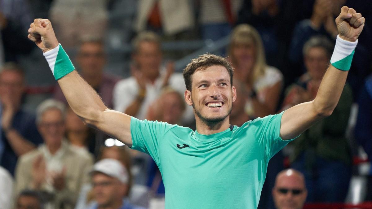 Pablo Carreño, exultante tras ganar en Montreal