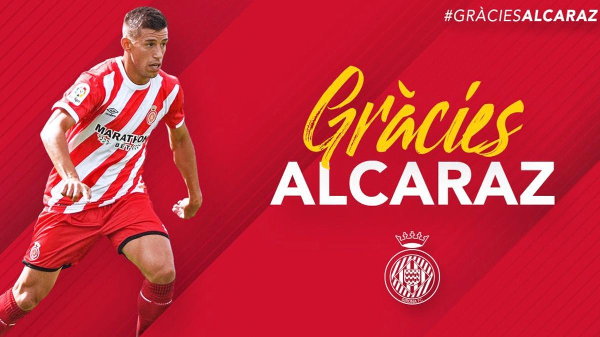 El Girona ha querido despedir a Alcaraz a través de las redes sociales