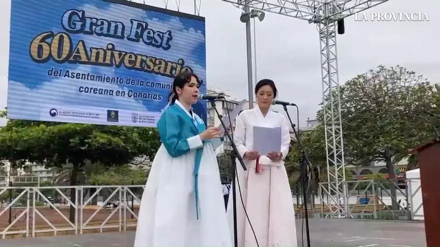 Celebración del Gran Fest, en conmemoración del 60 aniversario del asentamiento de la comunidad coreana en Las Palmas de Gran Canaria