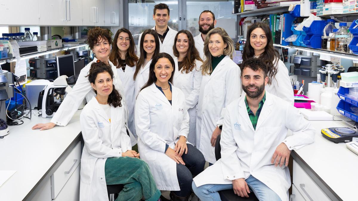 El equipo de Peptomyc, 'spin-off' del Institut Vall d’Hebron d’Oncologia y el Institut Català d’Investigació i Estudis Avançats.