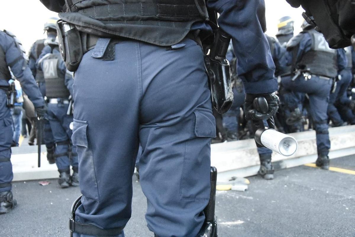 Desalojo de manifestantes en La Jonquera