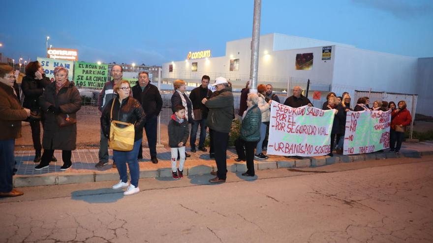 Protesta vecinal contra una gasolinera