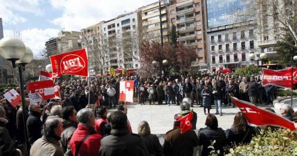 Fotogalería: Primera jornada de huelga en Caja3