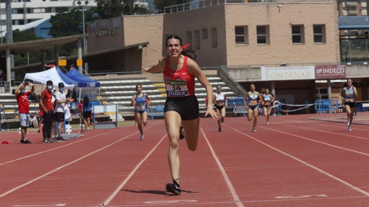 Carmen Avilés, durante una competición en El Fontanar.