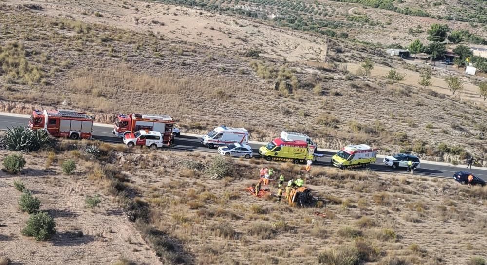 El fallo de una rueda ha podido ser el responsable del vuelco