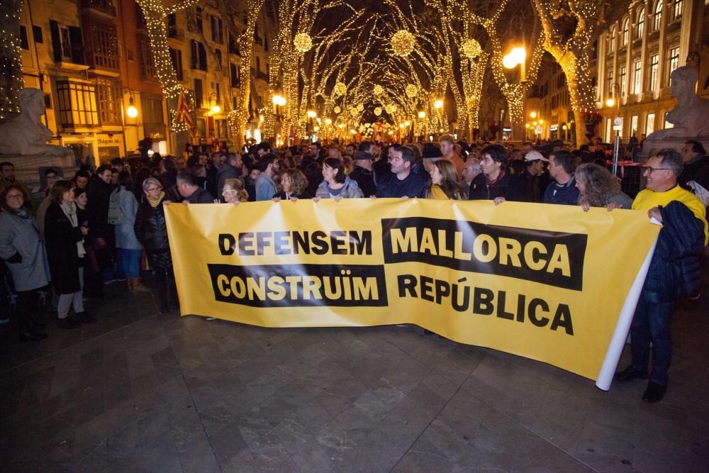 Protest Unabhängigkeit Mallorca