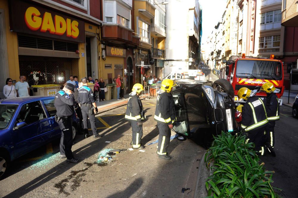 Accidente en la calle Orzán