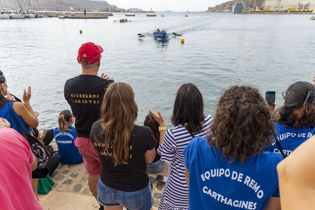 Los cartagineses ganan la regata marítima