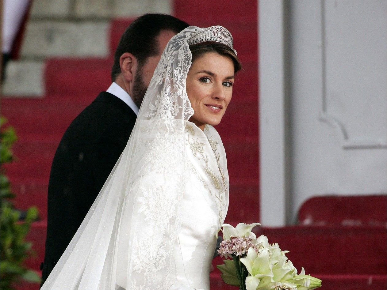 La reina Letizia el día de su boda