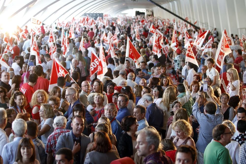 Mitin de Pedro Sánchez en l'Umbracle