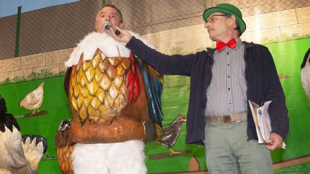 Seoane, a la izquierda, en un ‘show’ de Carnaval.