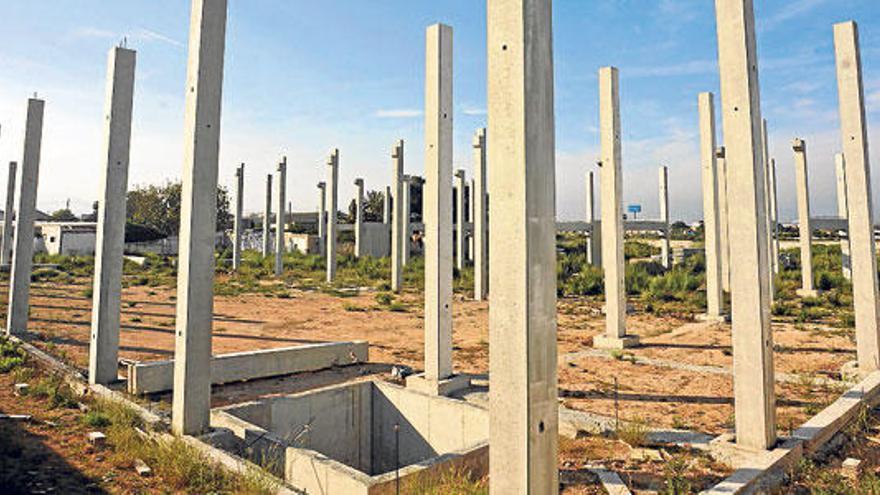 Imagen de las obras de es Carnatge que serán demolidas.