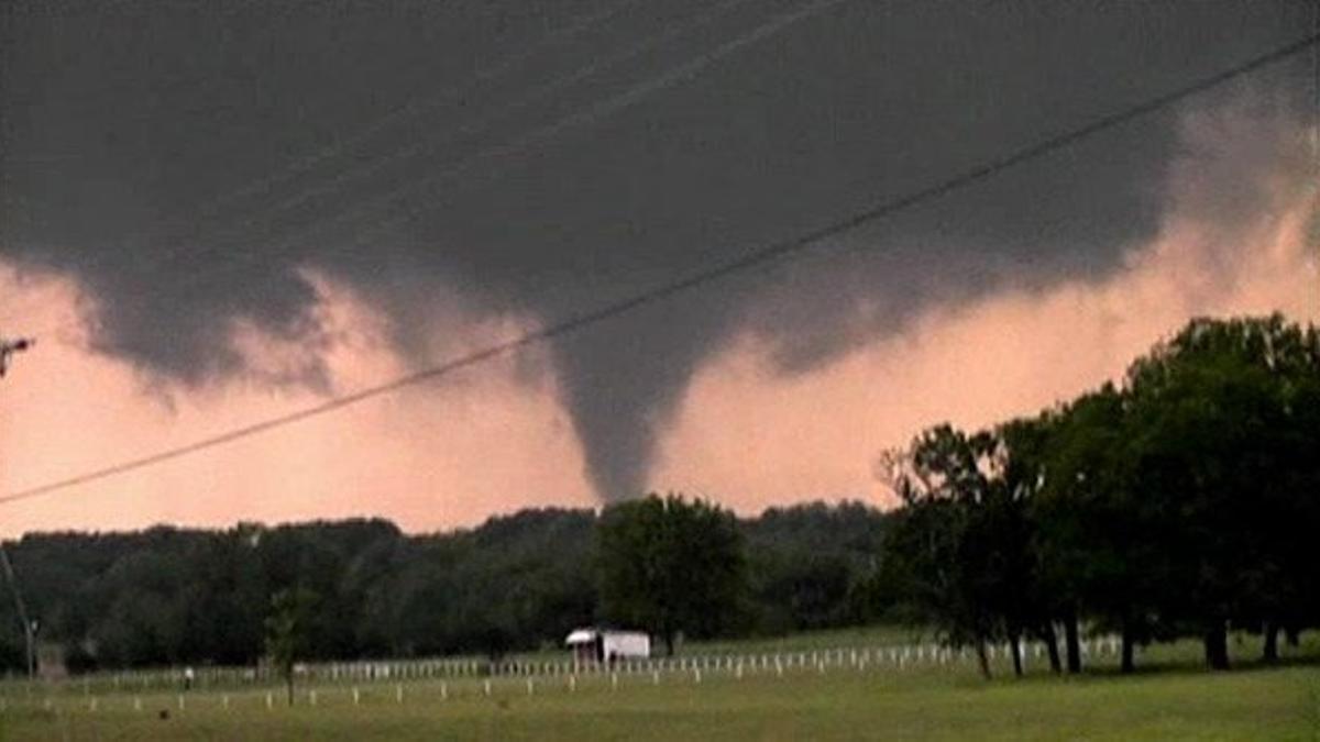 Un tornado en Oklahoma.