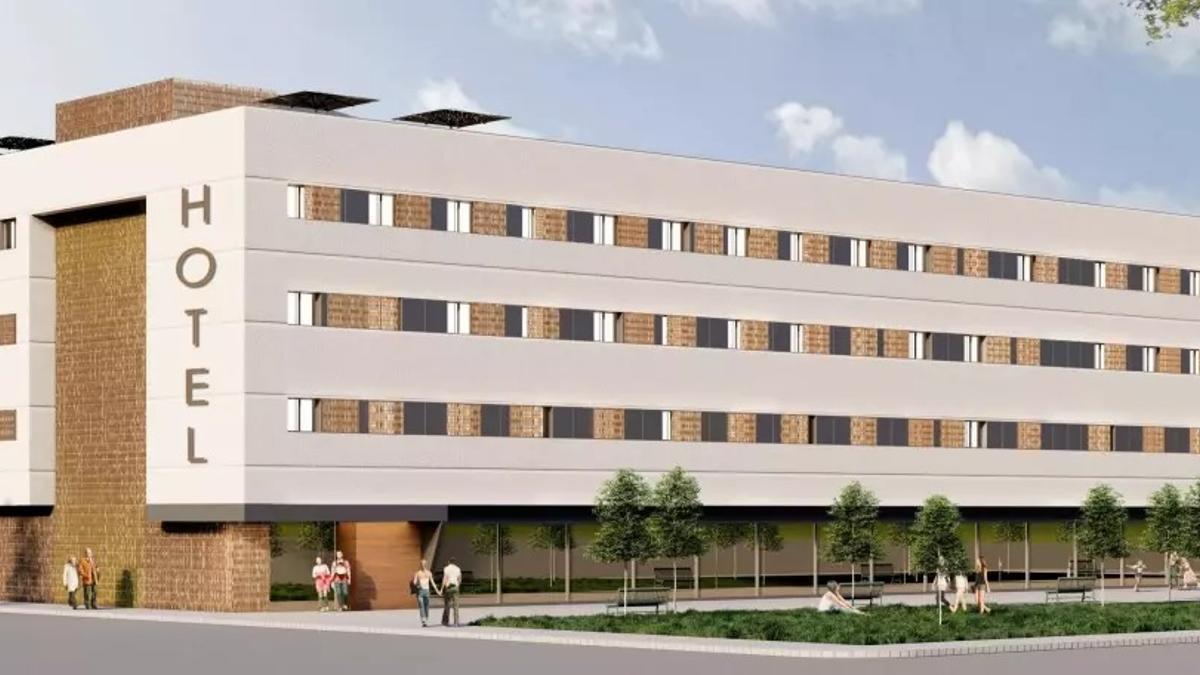 Infografía del futuro hotel Ibis de Córdoba, en el Campo de la Verdad.