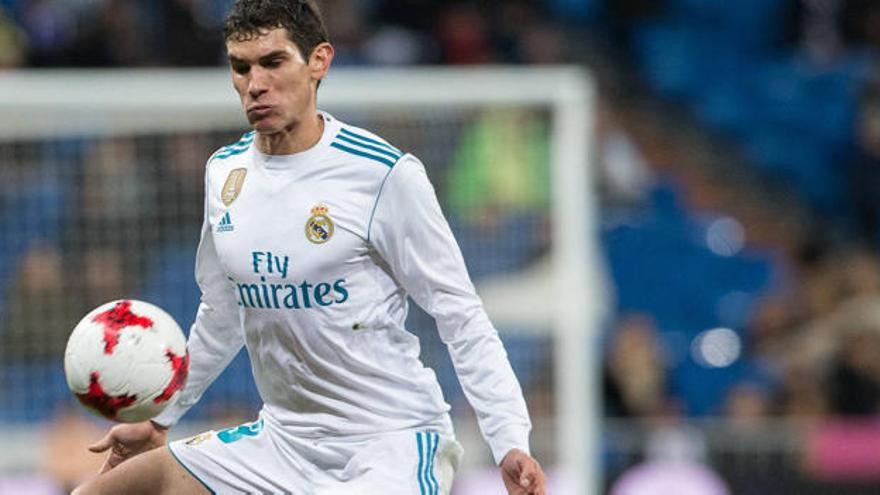 Vallejo, en un partido de Copa con el Madrid.