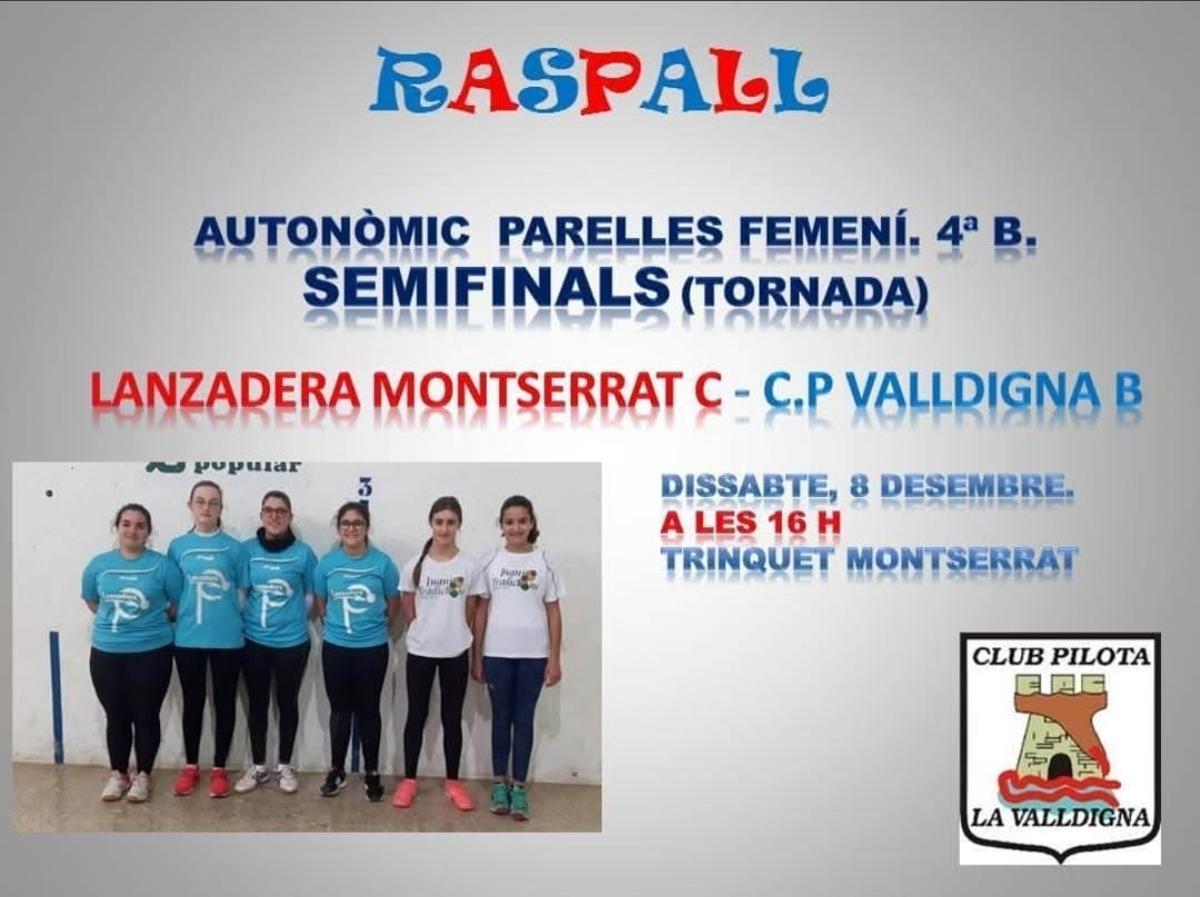 Patri i Júlia, a la dreta del cartell, quan van jugar juntes l'Autonòmic de clubs en 2018