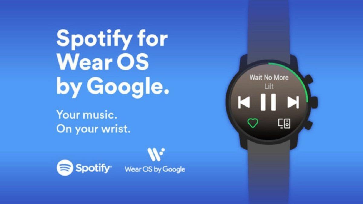 Spotify llega oficialmente a Wear OS