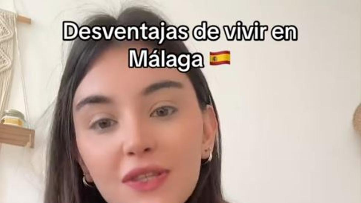La joven argentina relata la principal desventaja que ha encontrado al vivir en Málaga.