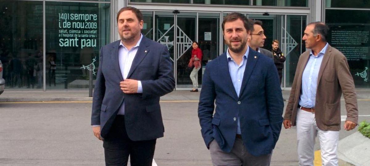 Oriol Junqueras y Toni Comín.